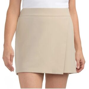 Frank And Oak Beige Skort Asymmetrical Women's Size Medium Pockets Stretch